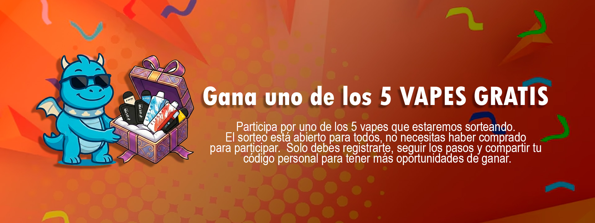 Gran Sorteo de 5 Vapes Gratis